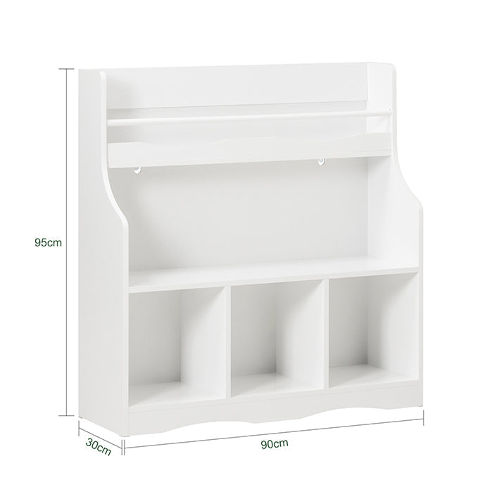 SoBuy | Étagère à Livres pour Enfants | Étagère à Jouets | Étagère de Rangement pour Enfants | KMB57-W