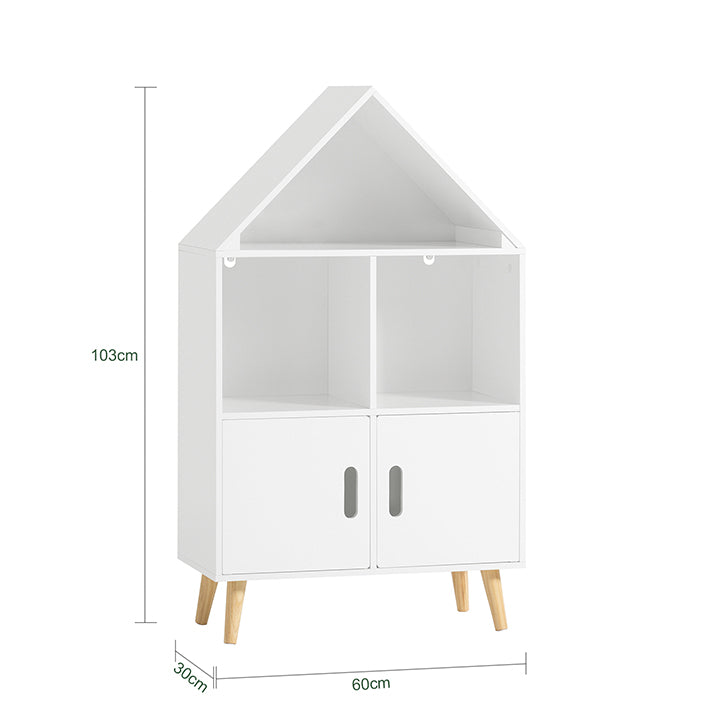 SoBuy | Libreria per bambini | Scaffale per giocattoli | Scaffale da casa Scaffale portaoggetti per bambini | KMB58-W