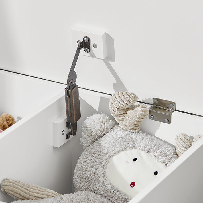 SoBuy | Spielzeugtruhe | Spielzeugkiste | Aufbewahrungsbox für Kinder | KMB70-W