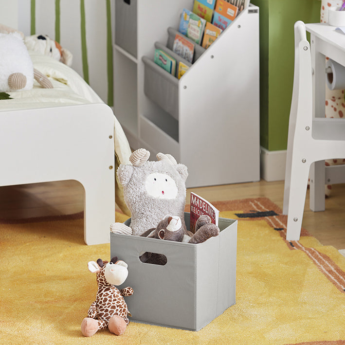 SoBuy | Étagère Enfant | Étagère de Rangement pour Jouets | Bibliothèque | Étagère de Rangement pour Enfant | KMB76-W