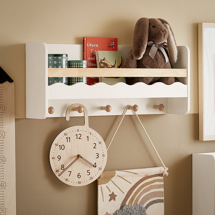 SoBuy | Étagère murale | Bibliothèque pour enfants | Armoire pour enfants avec rangement | KMB78-W