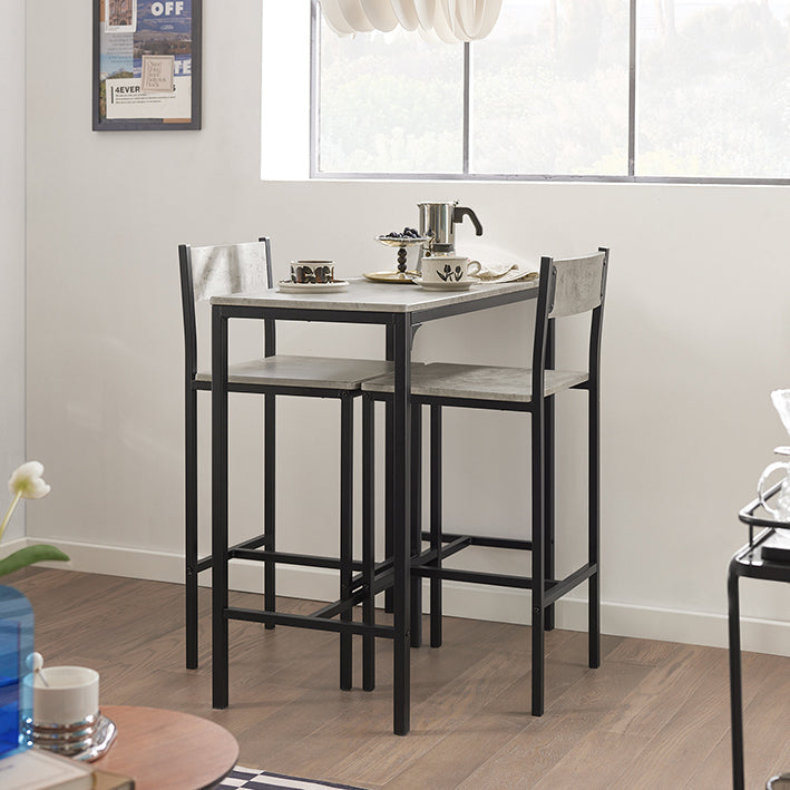 SoBuy | Tavolo da bar con 2 sgabelli | Set da bar | 3 pezzi | OGT03-HG