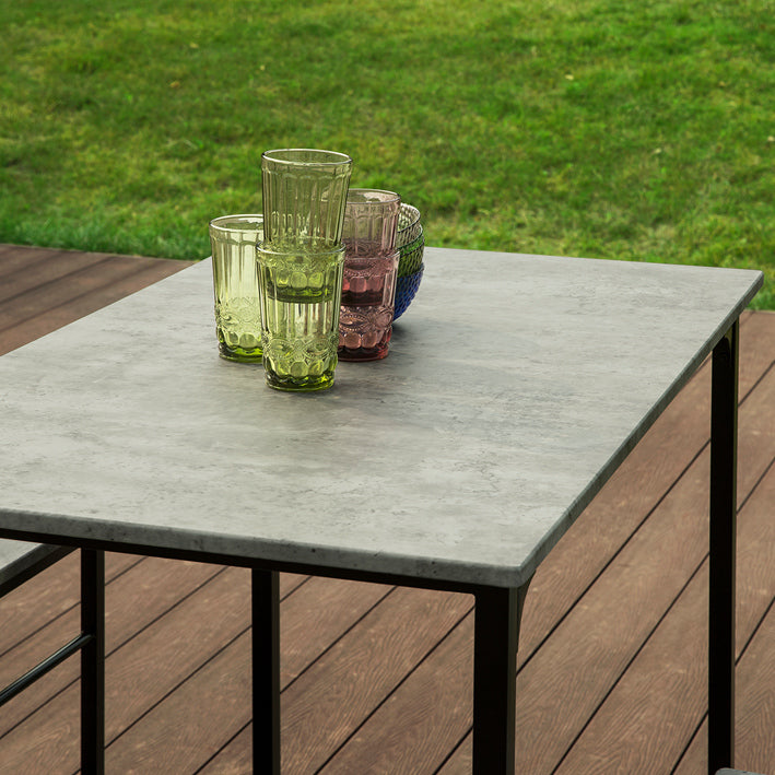 SoBuy | Tavolo da bar con 4 sgabelli | Set da bar | 5 pezzi | OGT11-HG