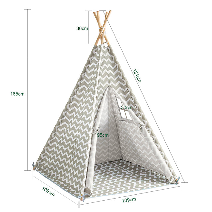 SoBuy | Tenda da gioco | Casetta da gioco | Tenda indiana per bambini | OSS03