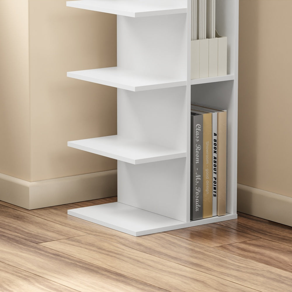 SoBuy | Bücherregal Weiß Schmal | STR14-W