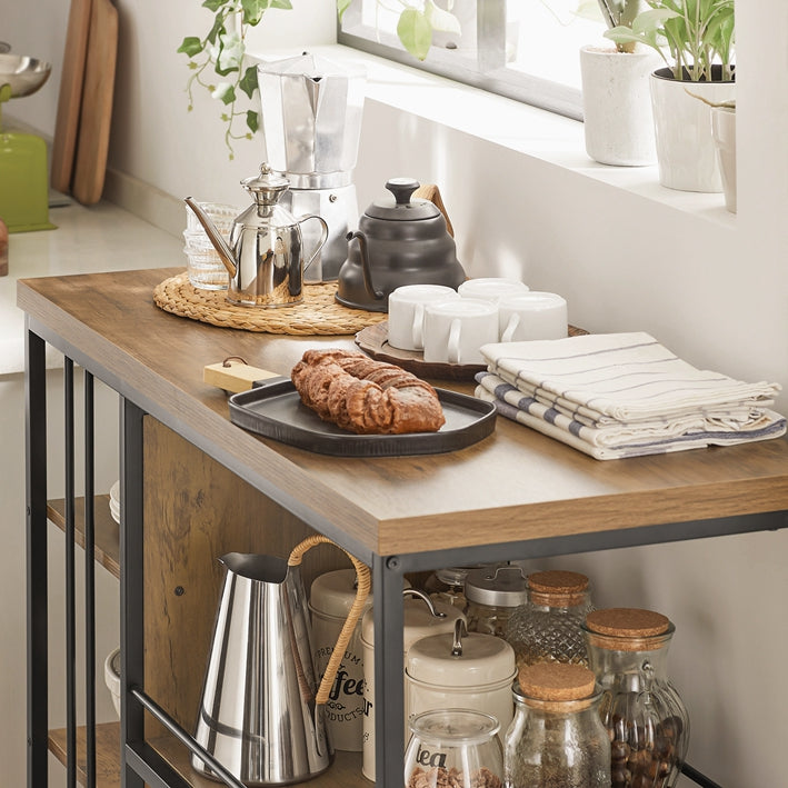 SoBuy | Carrello da portata | Credenza da cucina | Armadio multiuso | SVW18-F