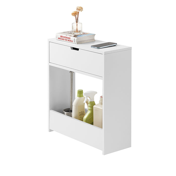SoBuy | Étagère Niche | Meuble de salle de bain | Meuble Niche Blanc | BZR48-W