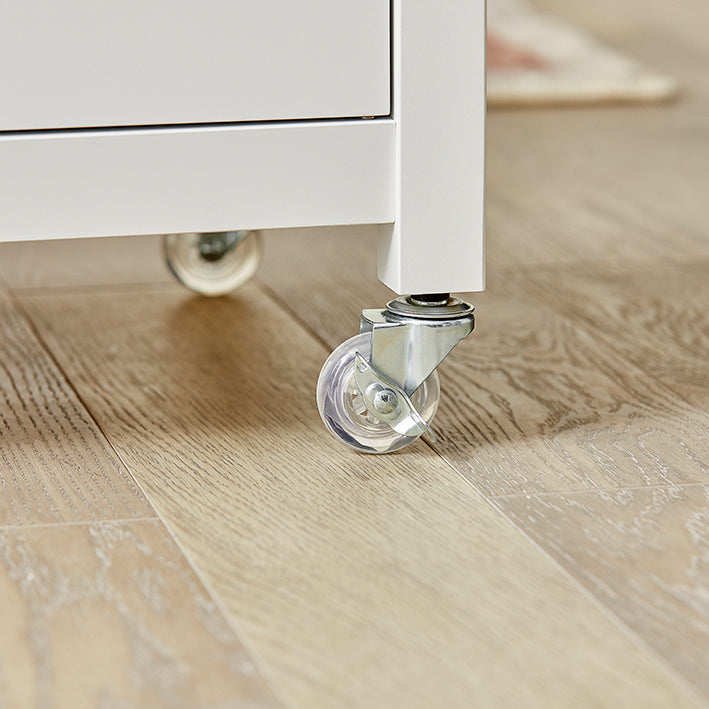 SoBuy | Chariot de service | Chariot à roulettes | Chariot de cuisine blanc | FKW46-WN