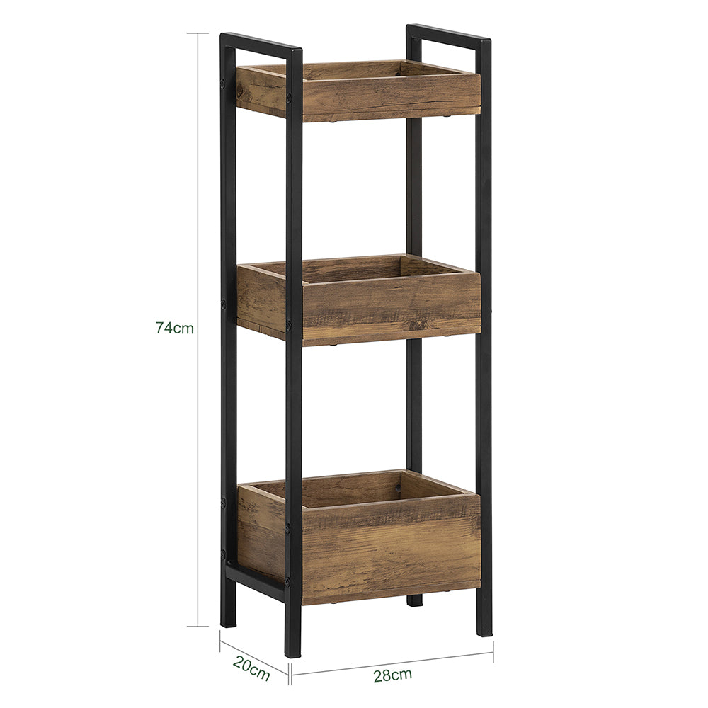 Prévente | SoBuy | Étagère de salle de bain vintage | Petite étagère | Étagère de rangement | FRG226-F