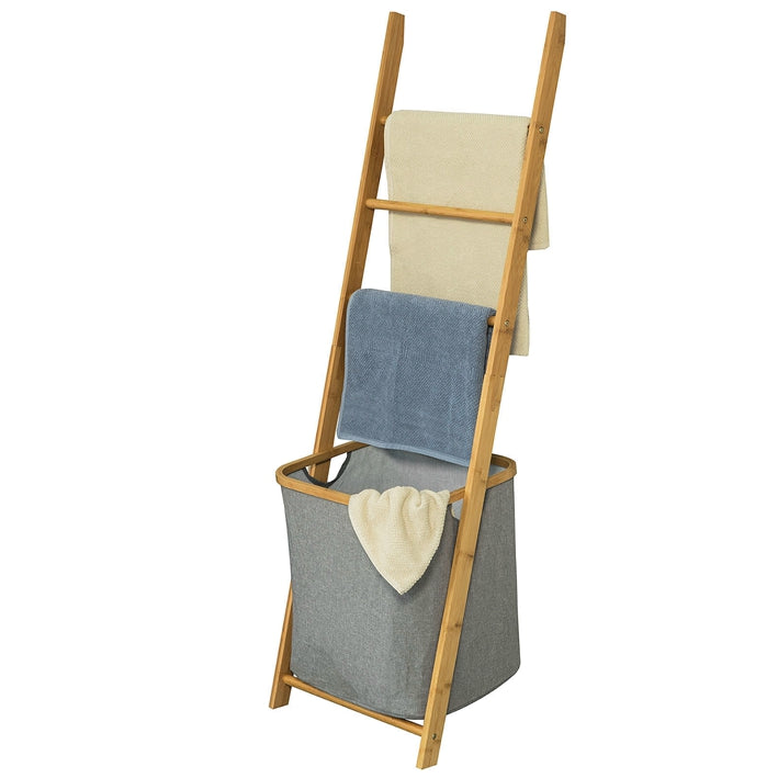 Vorverkauf | SoBuy | Handtuchleiter | Wäschebeutel | Bambus | FRG263-N