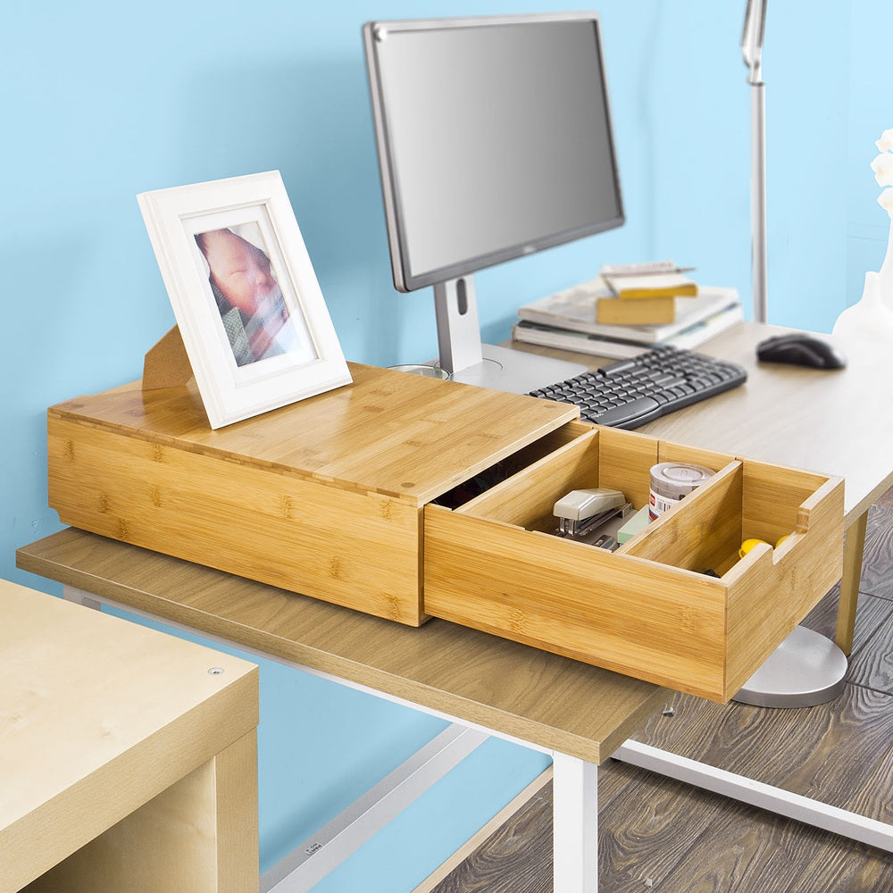 Prévente | SoBuy | Boîte à capsules de café | Distributeur de capsules | Boîte de rangement en bambou | FRG83-N