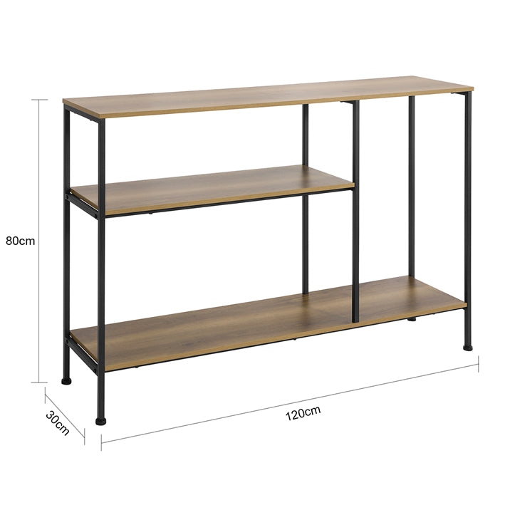 SoBuy | Console à 3 étagères | Table d'entrée | Buffet en métal | FSB35-PF