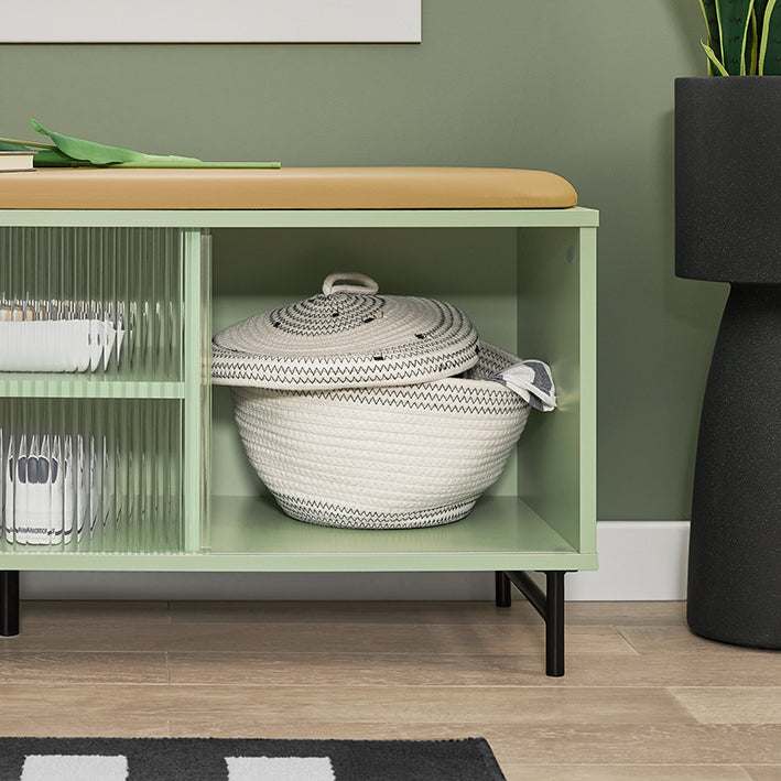 SoBuy | Garderobenbank | Sitzbank | Dielenbank | Schuhbank Grün | FSR115-GR
