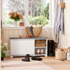 SoBuy | Meuble à chaussures | Banc avec rangement | Banc d'entrée blanc | FSR119-W