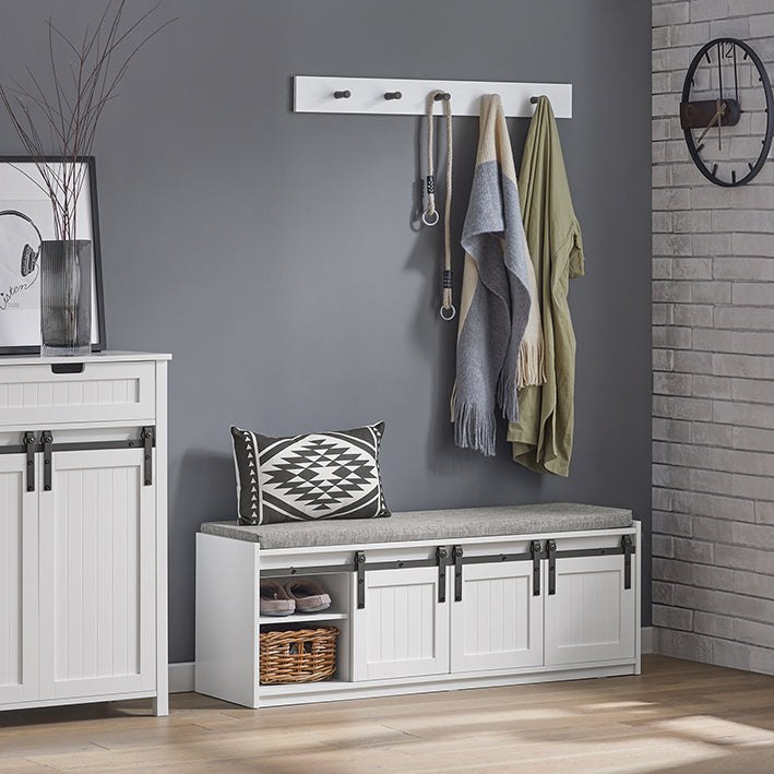 SoBuy | Banc d'entrée | Banc d'assise | Banc de couloir | Banc à chaussures | FSR133-W