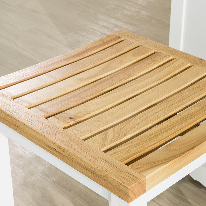 SoBuy | Lot de 2 tabourets | Chaises en bois | Chaises de cuisine | Hauteur d'assise : 61 cm | FST29-WNx2