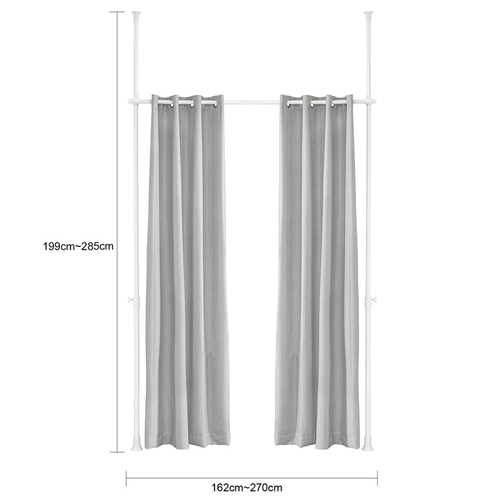 SoBuy | Teleskopvorhang | Sonnenschutz | verstellbares Verdunkelungsvorhang | KLS12-HG