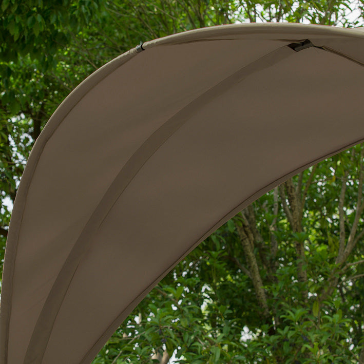 SoBuy | Hamac avec support | Support de hamac avec pare-soleil | Porte-hamac | OGS51-BR