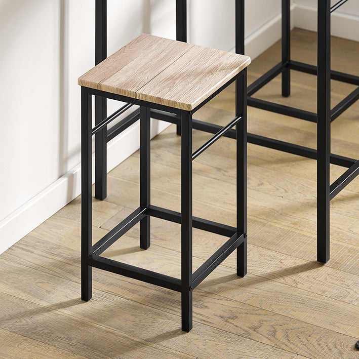 SoBuy | Table de bar avec 2 tabourets | Ensemble table de bar | 3 pièces | OGT10-N