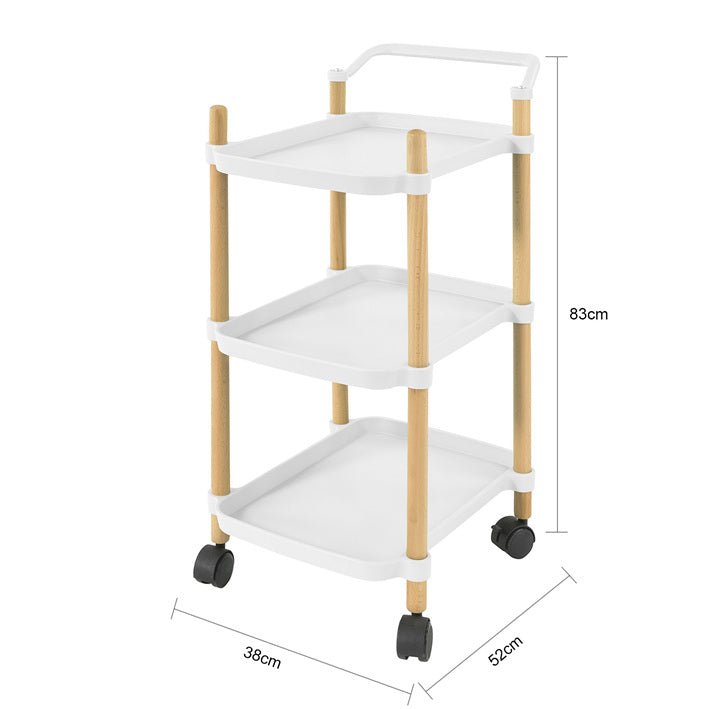 SoBuy | Chariot de service | Chariot d'appoint | Chariot à roulettes | SVW06