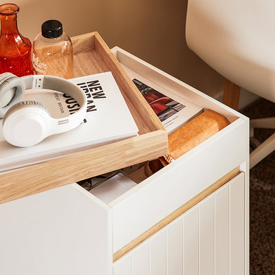 SoBuy | Caisson mobile | Chariot de bureau | Table d'appoint | Chariot de classement | Support d'imprimante | ASK03-W 