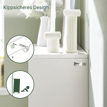 SoBuy | Meuble à chaussures | Rangement pour chaussures | Blanc | FSR134-W 