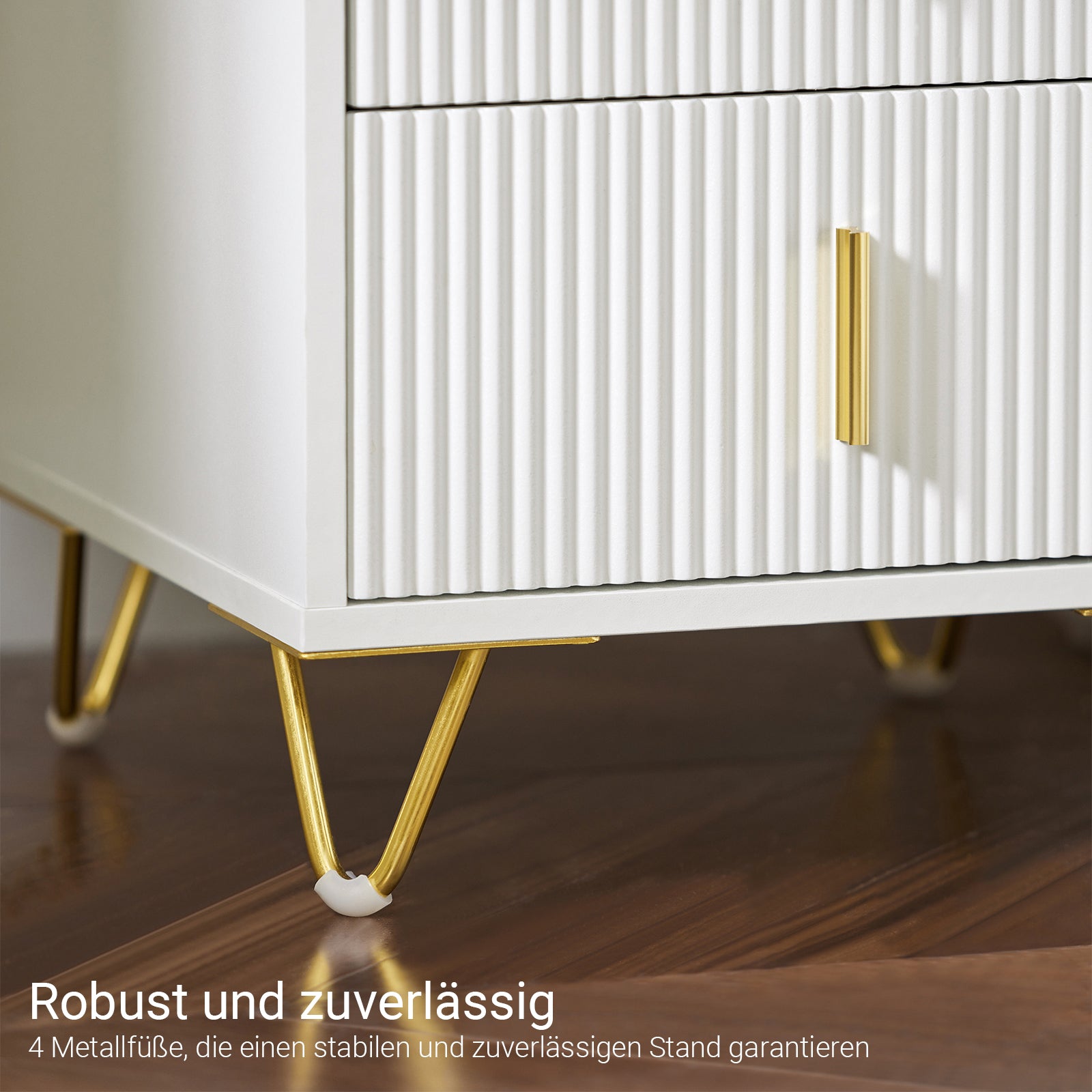 Table de chevet SoBuy à 2 tiroirs FBT115-W 