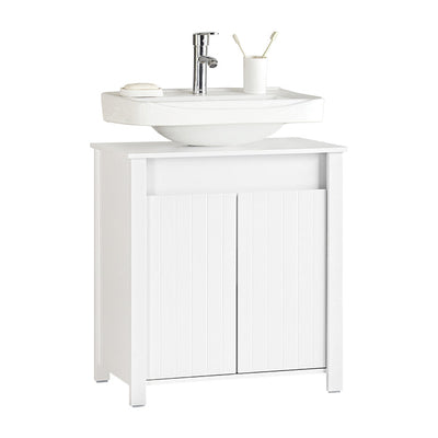 SoBuy | Mobile sottolavabo | Mobile bagno | Lavabo | Bianco | BZR101-W