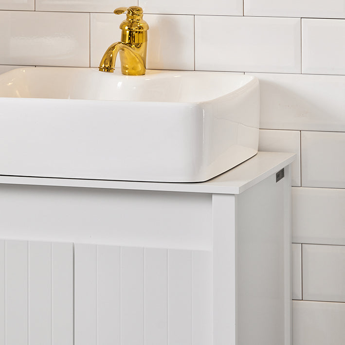 SoBuy | Mobile sottolavabo | Mobile bagno | Lavabo | Bianco | BZR101-W