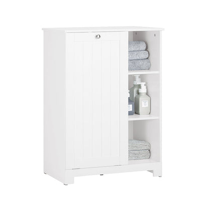 SoBuy | Armadio portabiancheria con sacco | Portabiancheria | Bianco | BZR105-W