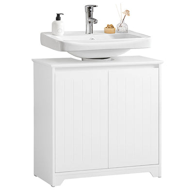 SoBuy | Mobile sottolavabo | Mobile bagno | Lavabo | Bianco | BZR108-II-W