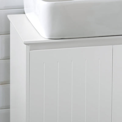 SoBuy | Mobile sottolavabo | Mobile bagno | Lavabo | Bianco | BZR108-W