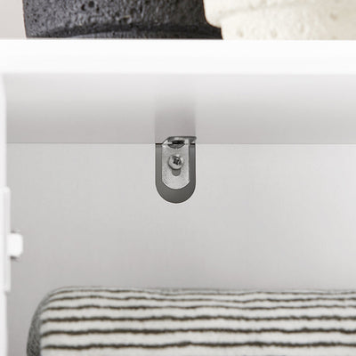 SoBuy | Armadietto alto | Armadietto da bagno | Scaffale da bagno | Mobile da bagno | Bianco | BZR109-W