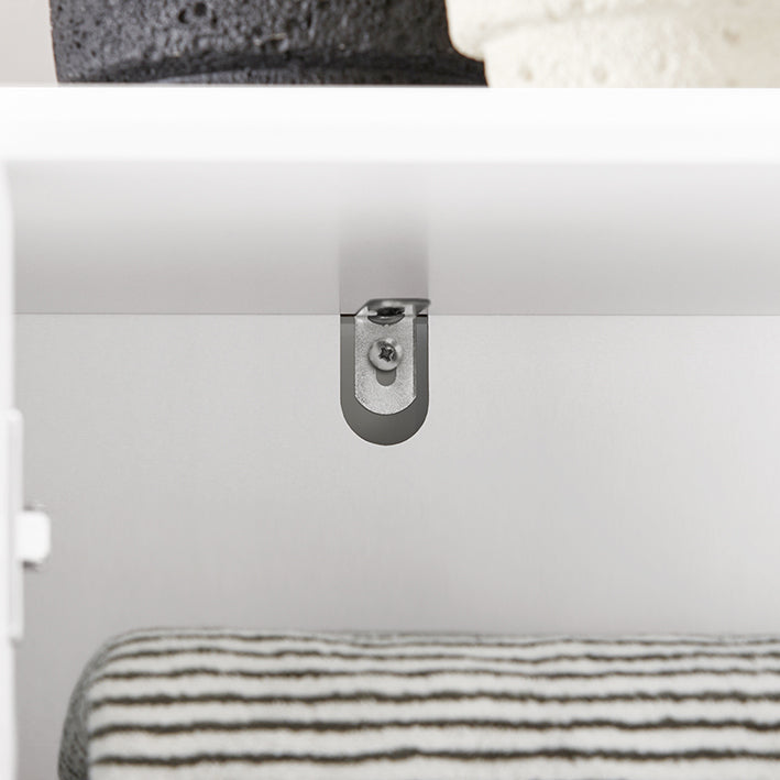 SoBuy | Armadietto alto | Armadietto da bagno | Scaffale da bagno | Mobile da bagno | Bianco | BZR109-W