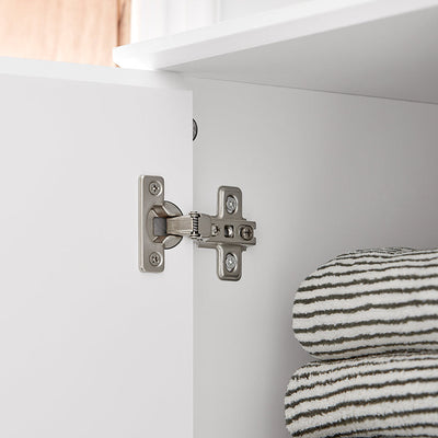 SoBuy | Armadietto alto | Armadietto da bagno | Scaffale da bagno | Mobile da bagno | Bianco | BZR109-W