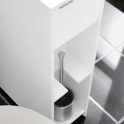 SoBuy | Nischenregal | Küchenregal | Rollwagen | Badmöbel | Weiß | BZR111-W