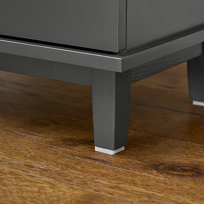 SoBuy | Hochschrank | Badschrank | Badregal | Dunkelgrau | BZR112-DG