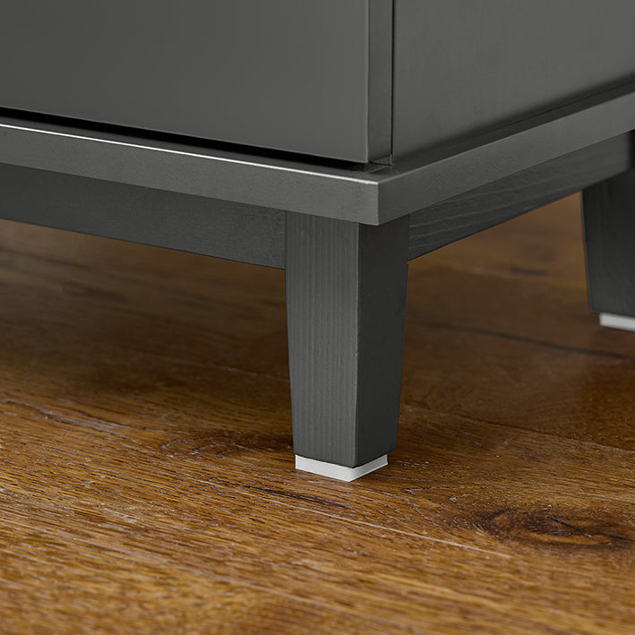 SoBuy | Armoire haute | Meuble de salle de bain | Étagère de salle de bain | Gris foncé | BZR112-DG 