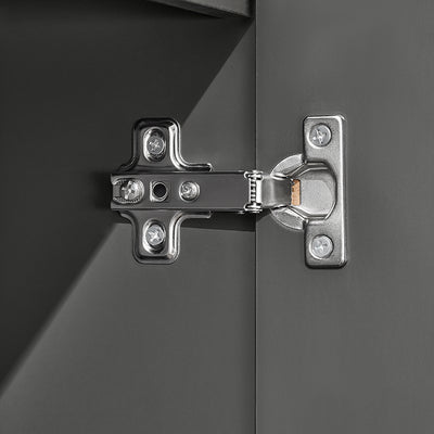 SoBuy | Hochschrank | Badschrank | Badregal | Dunkelgrau | BZR112-DG