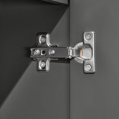 SoBuy | Armoire haute | Meuble de salle de bain | Étagère de salle de bain | Gris foncé | BZR112-DG 