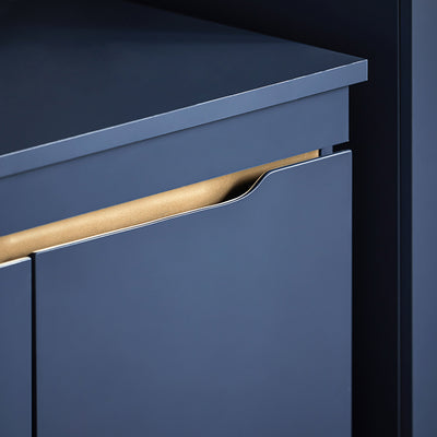 SoBuy | Meuble-lavabo | Armoire de salle de bain | Lavabo | Bleu | BZR113-B 