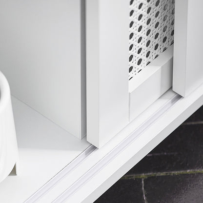 SoBuy | Étagère de niche | Étagère de cuisine | Chariot à roulettes | Meubles de salle de bain | Blanc | BZR119-W