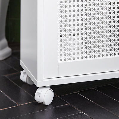 SoBuy | Étagère de Niche | Meuble de Cuisine | Chariot de Rangement | Meuble de Salle de Bain | Blanc | BZR119-W