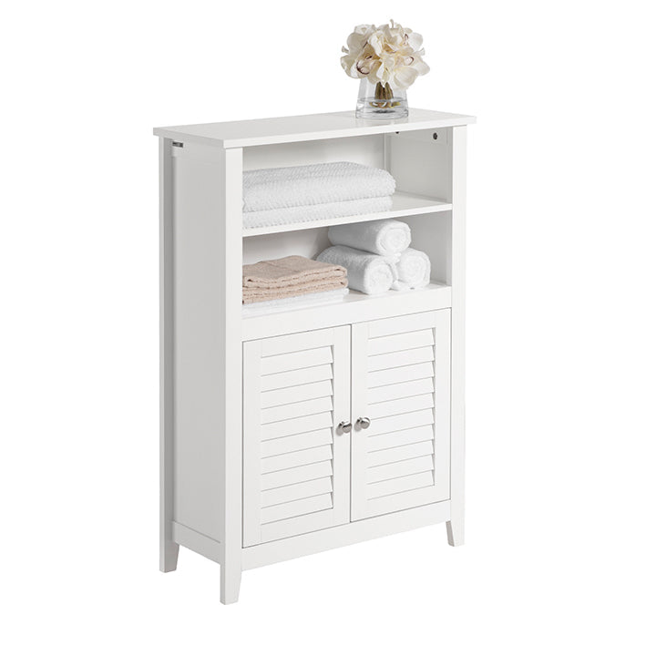 SoBuy | Mobiletto da bagno | Armadietto da bagno | Armadietto da corridoio bianco | BZR13-W