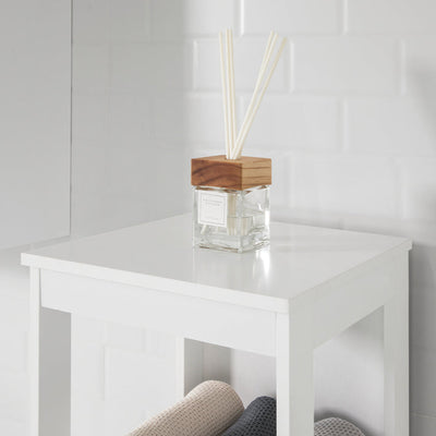 SoBuy | Scaffale da bagno con 5 ripiani | Mobile alto da bagno | Bianco | BZR14-W