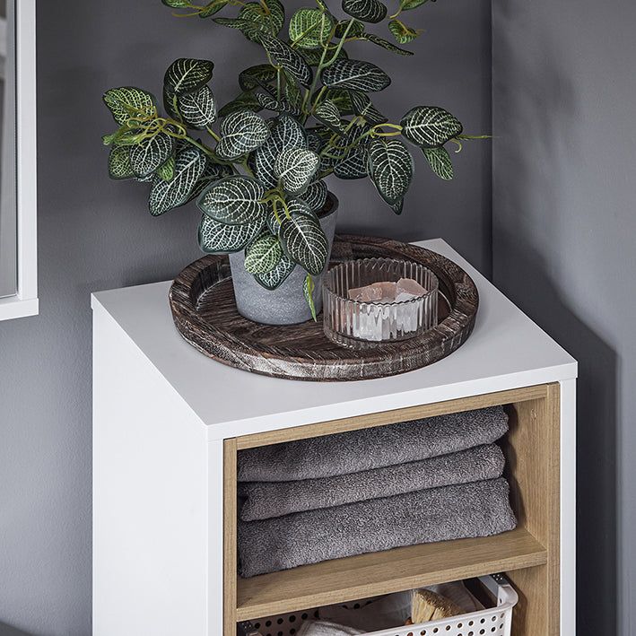 SoBuy | Armoire à linge avec sac à linge pliable | Panier à linge | Coffre à linge | BZR146-W 