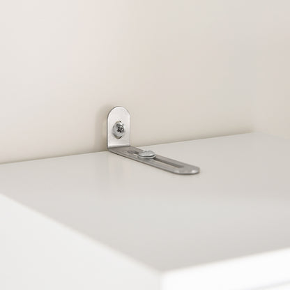 SoBuy | Armoire haute à 5 compartiments | Meuble de salle de bain | Étagère de salle de bain | Meuble de salle de bain blanc | BZR160-W