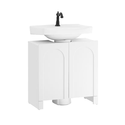 SoBuy | Meuble-lavabo | Armoire de salle de bain | Meuble-lavabo | Blanc | BZR164-W 