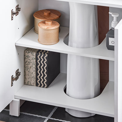 SoBuy | Meuble-lavabo | Armoire de salle de bain | Meuble-lavabo | Blanc | BZR164-W 