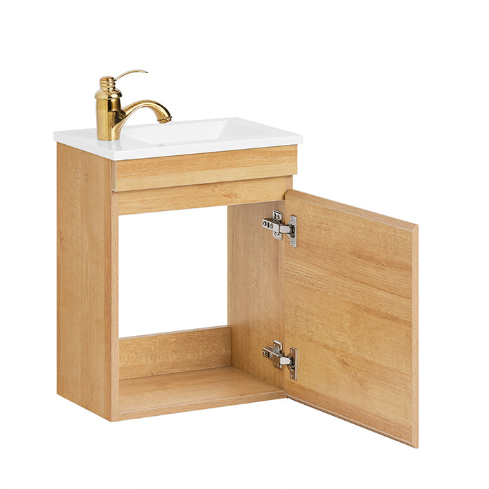 SoBuy | Meuble-lavabo | Meuble bas avec vasque | Mobilier de salle de bain naturel | BZR169-N 